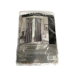 Paradise Room Darkening Waterfall Window Valance 24"X24"